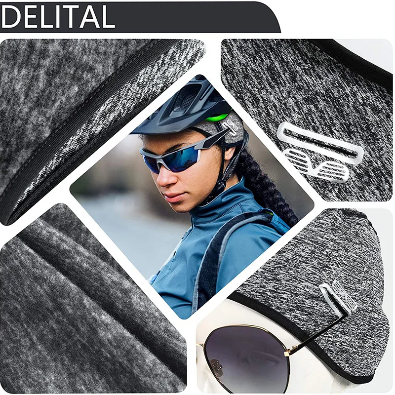 

Outdoor Hiking Sports Ear Caps Warm Winter Skiing Riding Skull Hat Helmet Inner Cap Mountaineering Running Fleece Melon Cap