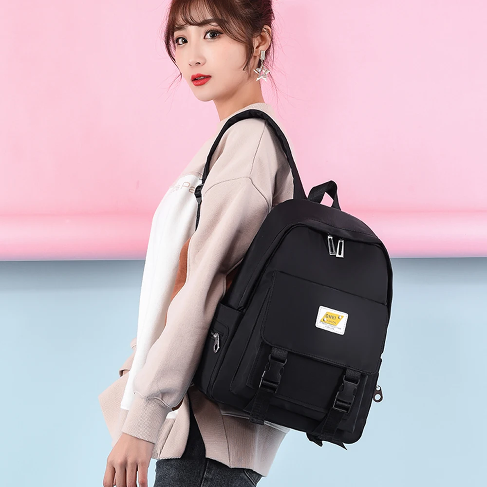 2020 рюкзак женский черный цвет женская сумка на плечо модная школьная для