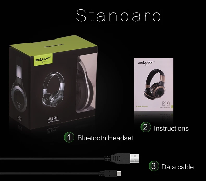 B19 Bluetooth наушники беспроводные с микрофоном Поддержка TF карты FM Радио стерео