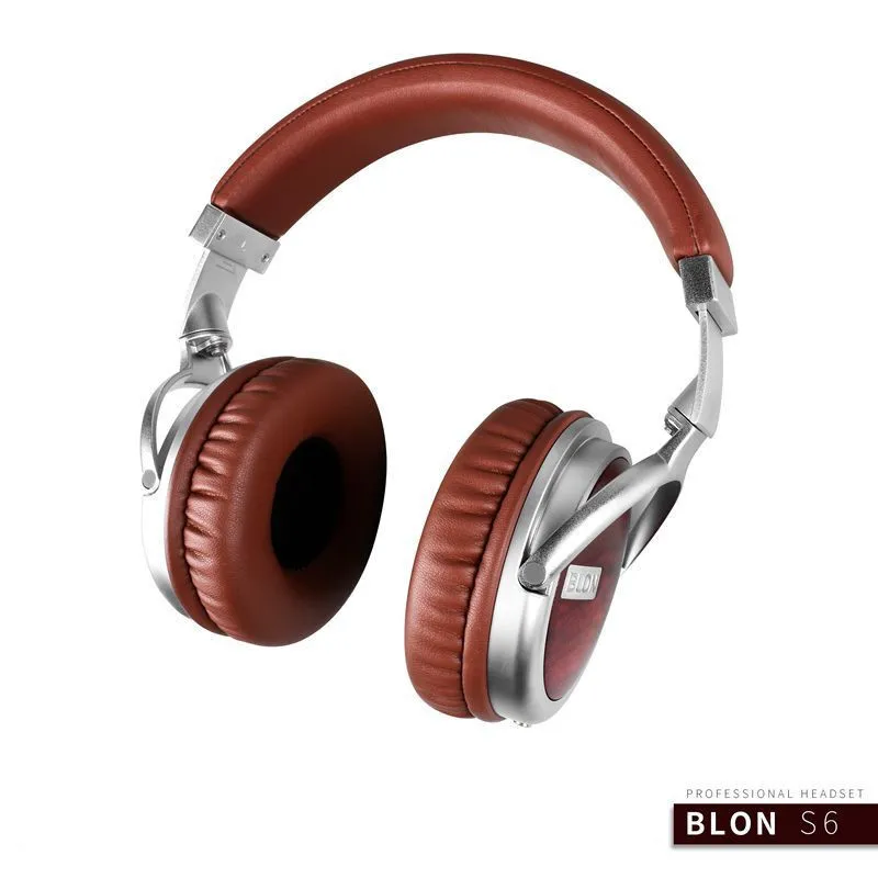 BLON Наушники Hi FI деревянные динамические наушники студийный монитор ПК телефон аудио наушники DJ Металлическая гарнитура повязка на голову Auriculares