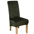 Реальный бархат меха лисы ткань XL Размеры чехлы для стульев в европейском стиле Стиль сиденье чехлы на стулья для ресторан отеля вечерние банкетные сиденье чехлов