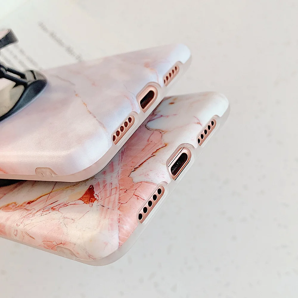 Чехол LOVECOM для телефона с мраморной подставкой и держателем мягкий чехол IMD Для