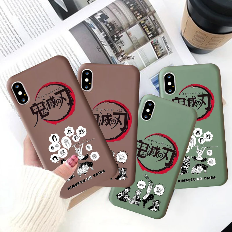 Лидер продаж силиконовый чехол для телефона Kamado Nezuko Kimetsu No Yaiba Demon Slayer iPhone 11 Pro Max X XR