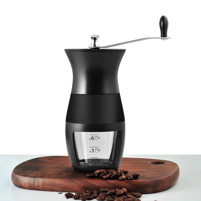 

Manual Coffee Grinder with Ceramic Burrs Handmade Coffee Bean Grinders Coffee mill Washable Adjustable Grind Level