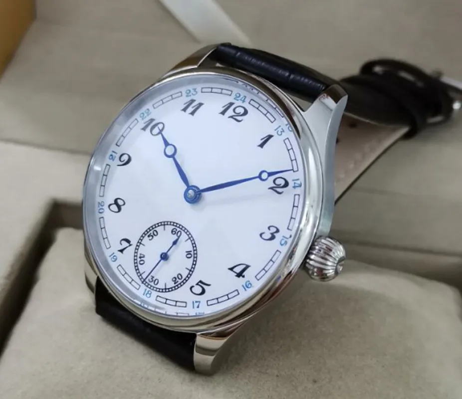 41 мм без логотипа эмаль белый циферблат Азиатский 6498 17 jewels Механический ручной