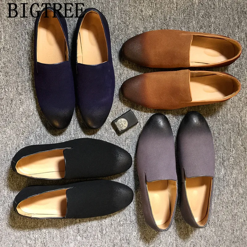 Лоферы мужские деловые кожаные Классические роскошные туфли Классическая