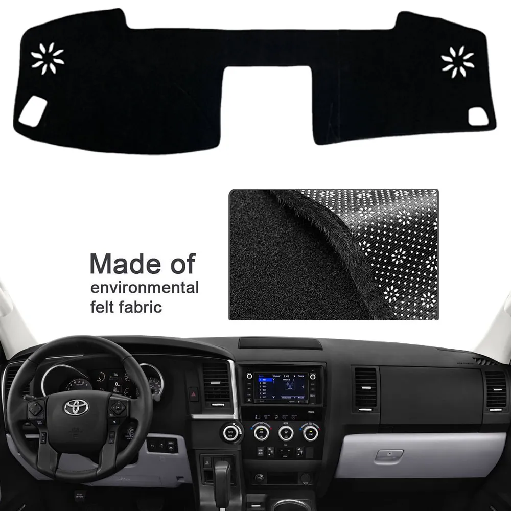 

Dashboard Cover Dash Mat for Toyota Sequoia XK60 SR5 TRD 2008~2021 Pad Cushion Sunshield Anti-slip Car Visor Parasol Accessories