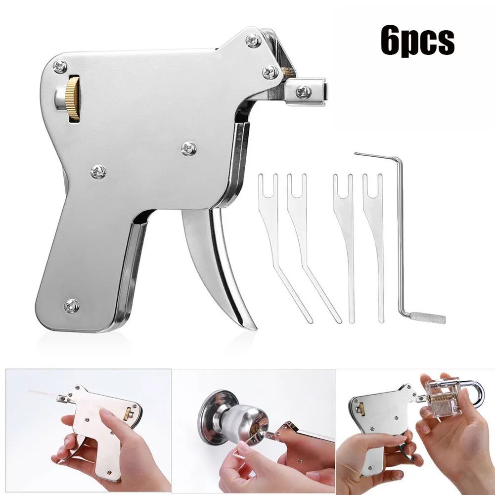 

6PCS Key Repair Tool Strong And Adjustable Brand New Stainless Steel White 30JP17