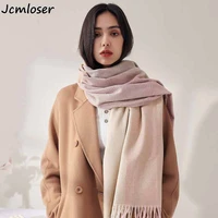 2021autumn winter new cashmere women plaid scarf warm shawl and wrap bandana pashmina long tassel female foulard thick blanket