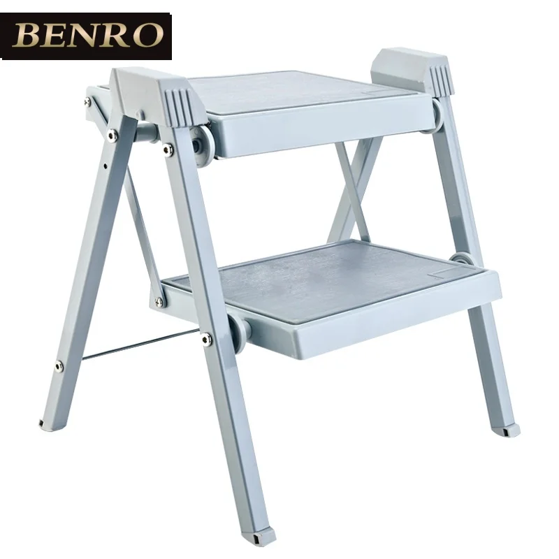 

Kitchen Folding Stool Creative Simple Household Multi-Function Dual-Use Ladder Stool Indoor Two-Step Thick Portable Ladder