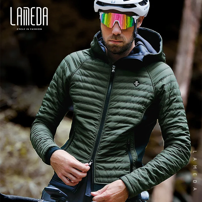 LAMEDA keep out the cold - 10 degrees winter windproof and warm thickened men's cycling jacket outdoor sports cotton jacket