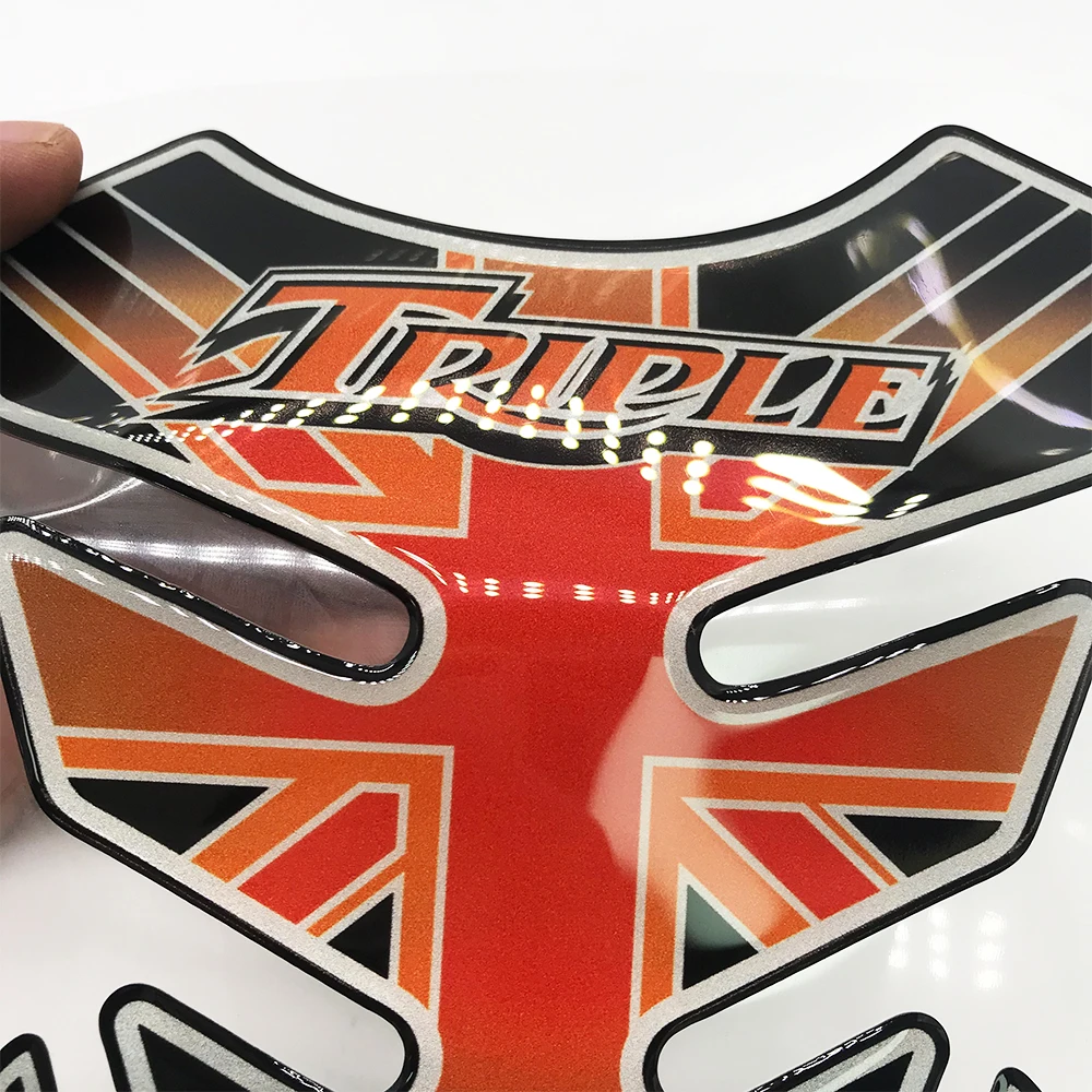 

3D Motorcycle Oil Gas Fuel Tank Pad High Quality Gel Protector Sticker Decal For Triumph Speed Street Triple Daytona