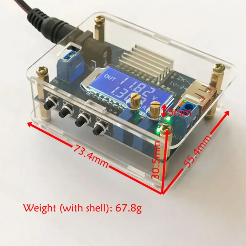 

Constant Voltage / Current Adjustable Module High Precision DC Step Down Board LCD Digital Display WXTC