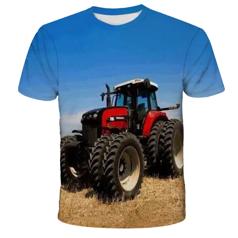 

Oversized 3D Print New Car Tractor T Shirt Hip Hop Ropa Casual Streetwear Boy T-Shirt Man Tshirt Tops 4-14T