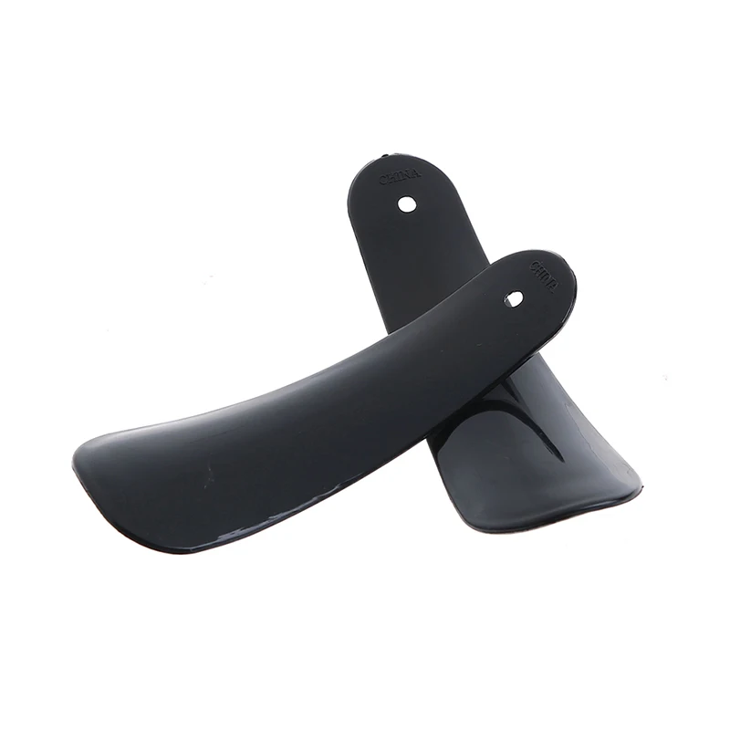 

2Pcs/Lot Pro Shoe Horn Lifter Flexible Sturdy Slip Shoe Horns Spoon Shape Shoehorn Shoe Accessories Black Plastic New