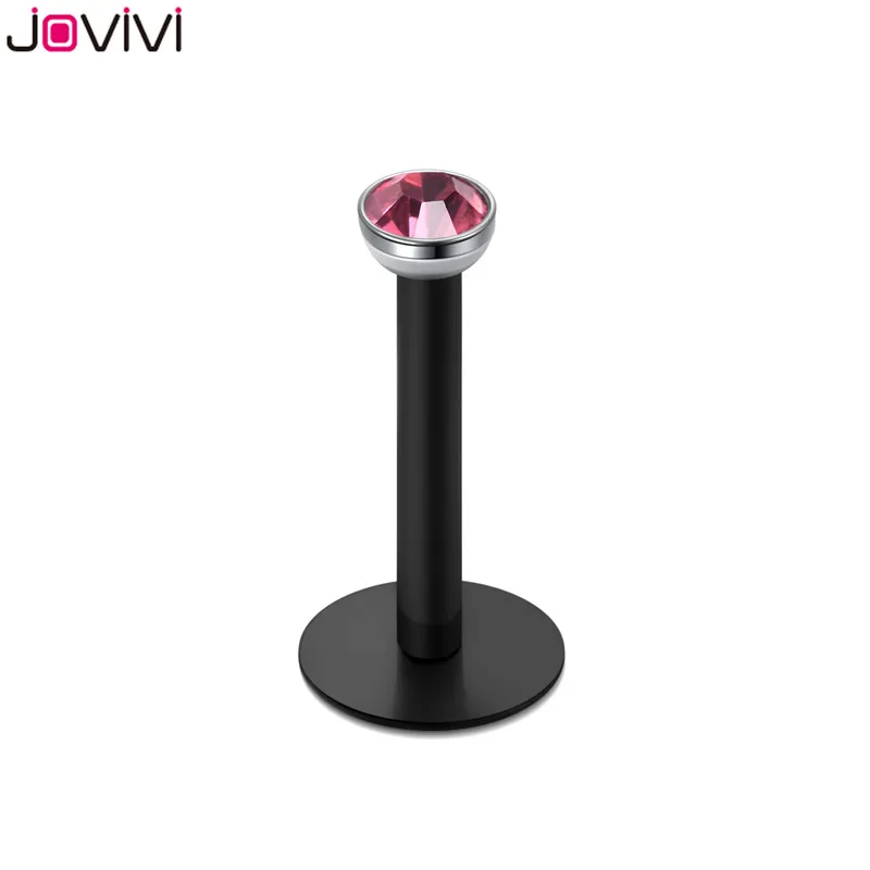 Jovivi Горячее предложение 10 шт 16Ga Перцовый Лабрет для губ кольцо Пирсинг Langue язык