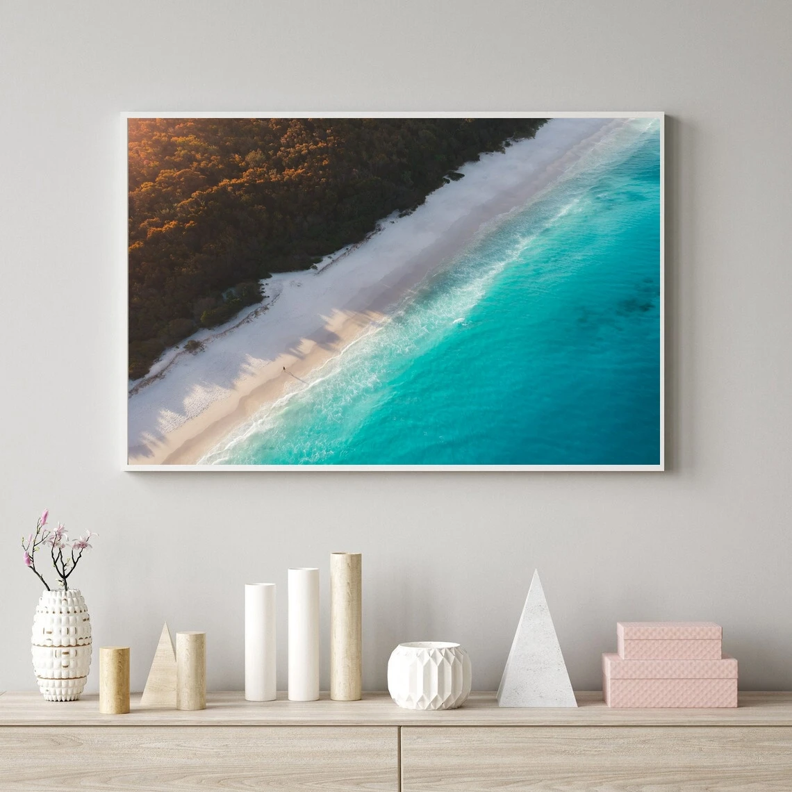 

Hyams Beach, Jervis Bay, Australia photo wall art print, home decor Beach Landscape Poster