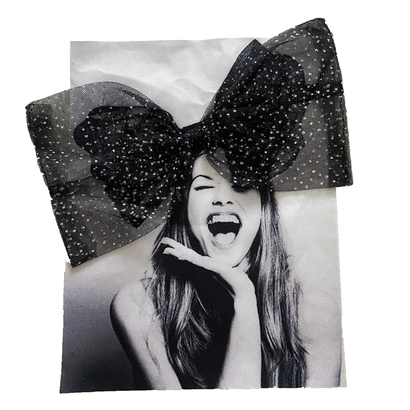 

New Arrival Handmade Bow 3D Printed Girl Patches Sew on Lady Patches DIY 1 Piece