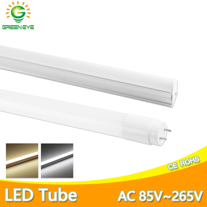 Светодиодный трубки T8 10w 60 см AC110v 220v светодиодный люминесцентный светильник
