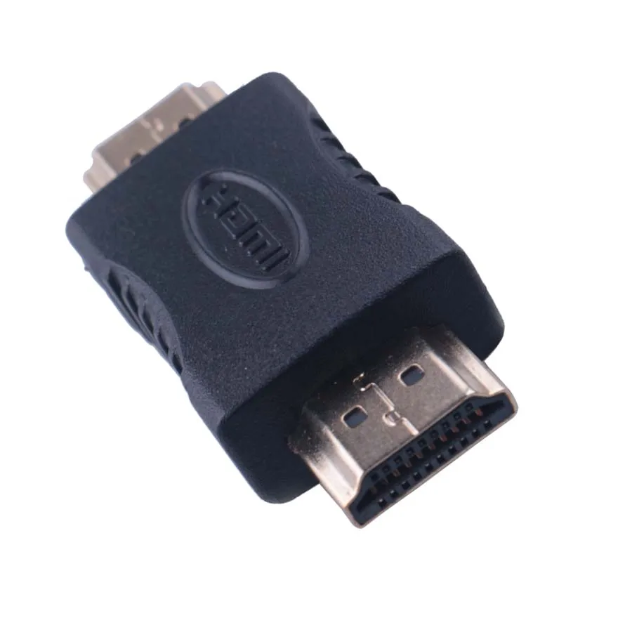 Позолоченный Переходник HDMI-HDMI штырь-штырь адаптер для проектора оптовая продажа