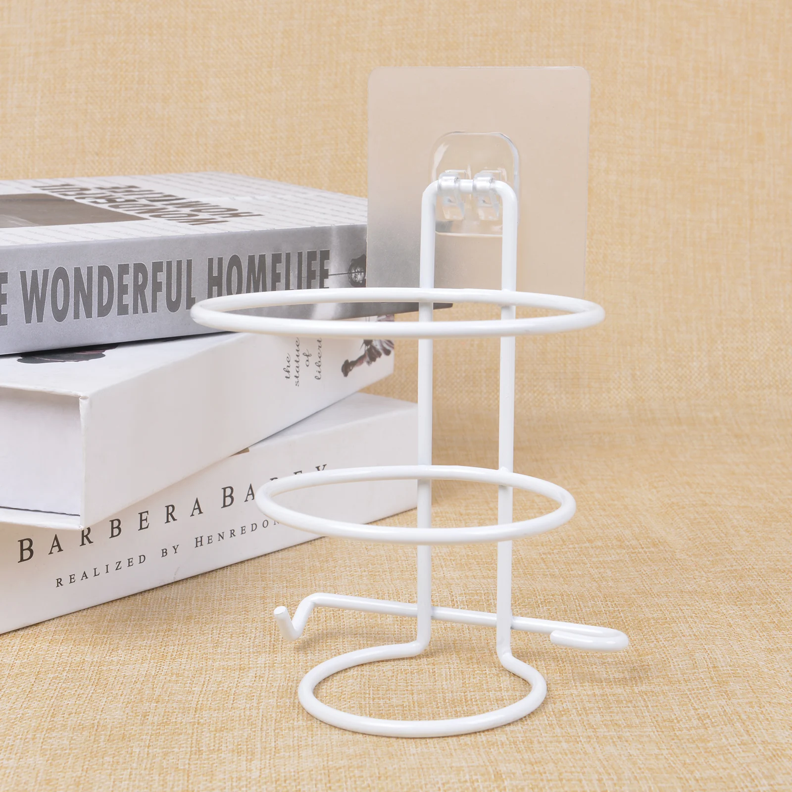 Металлическая стойка для фена настенный кронштейн ванной крючки полка хранения