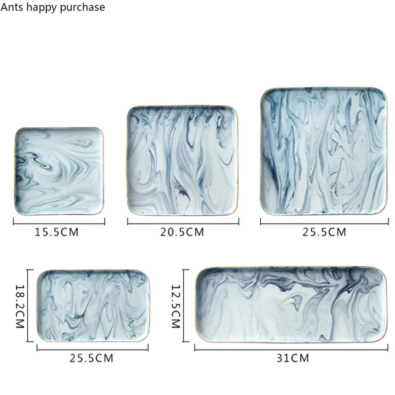 Посылка посуды в скандинавском стиле для ресторана стейка Западная тарелка