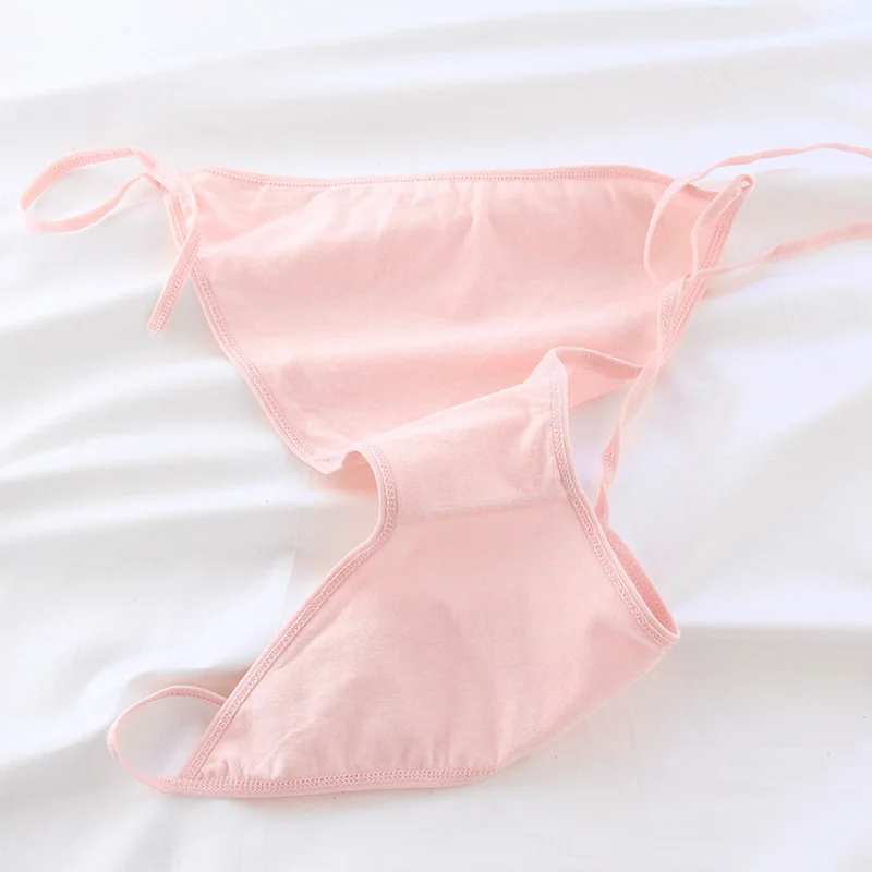 

Women's Lace-up Panties Underwear Lingerie Bandage Girl Briefs Underpants Solid Color One-piece