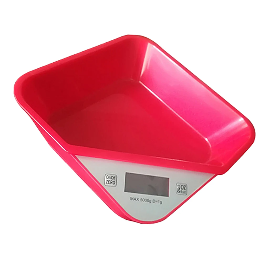 

LCD Pet Digital Scale Measure Small Dog Cat Animals Body Weight Feeder Bowl