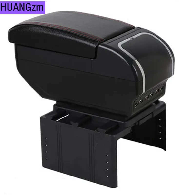 Универсальный автомобильный подлокотник двухуровневый центральный контейнер