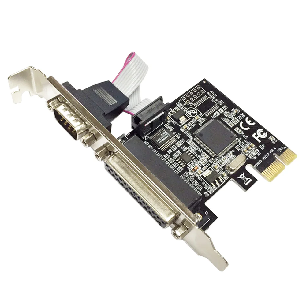 PCIe 1 * последовательный 1 * карта с параллельным портом и выражением RS232 порт принтера PCIe PCI-e riser Card с чипсетом AX9900 PCIe 1 * последовательный 1 * карта с параллельным портом и выражением RS232 порт принтера PCIe PCI-e riser Card с чипсетом AX9900