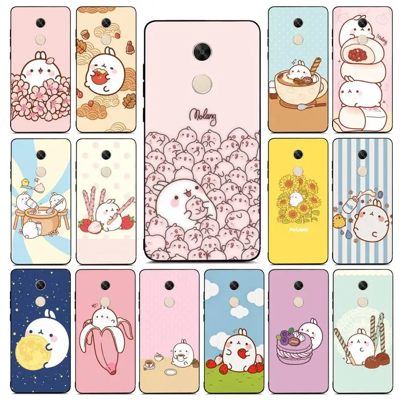 

MaiYaCa Molang rabbits Cutest Kawaii Box Potatoes Phone Case for Redmi Note 8 7 9 4 6 pro max T X 5A 3 10 lite pro
