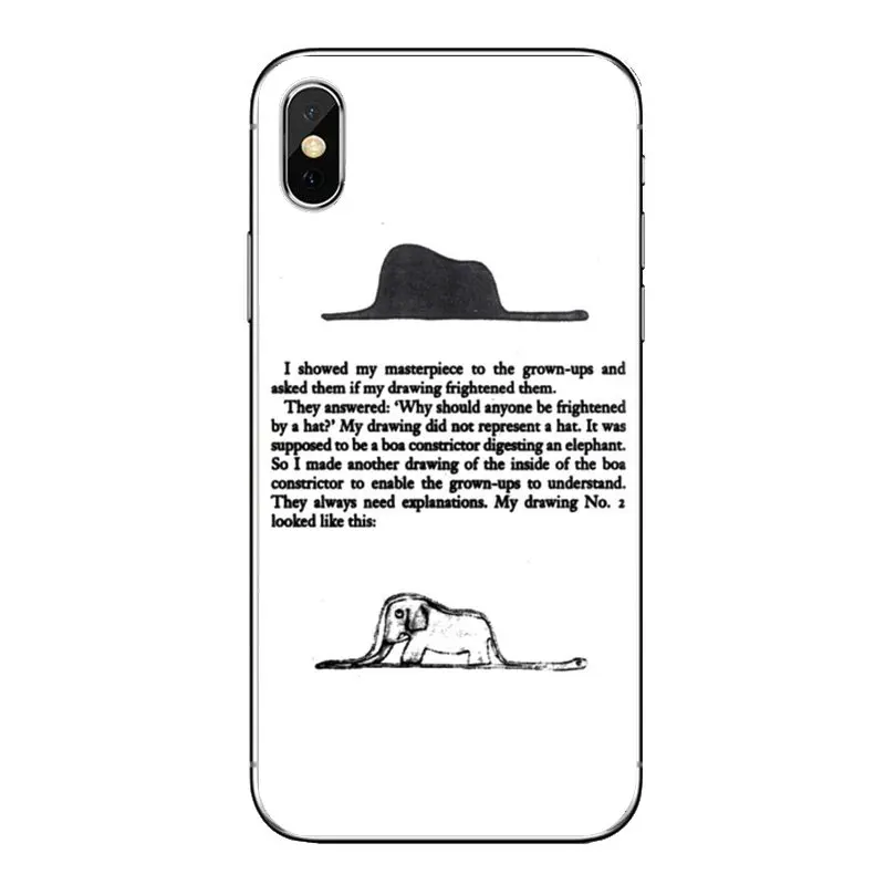 Маленький принц шляпа или боа для iPhone XS Max XR X 4 4s 5 5S 5C SE 6 6S 7 8 Plus samsung Galaxy J1 J3 J5 J7 A3 A5