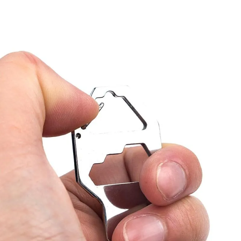 

Multifountion EDC Steel Mini Multifunctional Screwdriver Key Shape Slotted Screwdrivers Keychain Pocket Repair Tool
