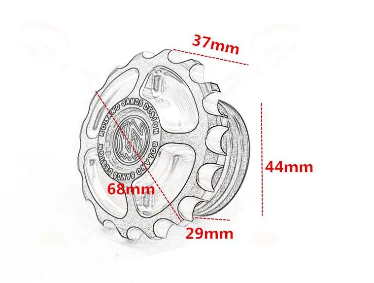 Алюминиевый топливный бак с CNC для мотоцикла декоративная масляная Крышка Harley