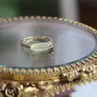Дизайнерское Оригинальное серебряное кольцо с инкрустацией из натурального пренита, открытое регулируемое кольцо, элегантное очаровательное креативное Ретро женское серебряное ювелирное изделие
