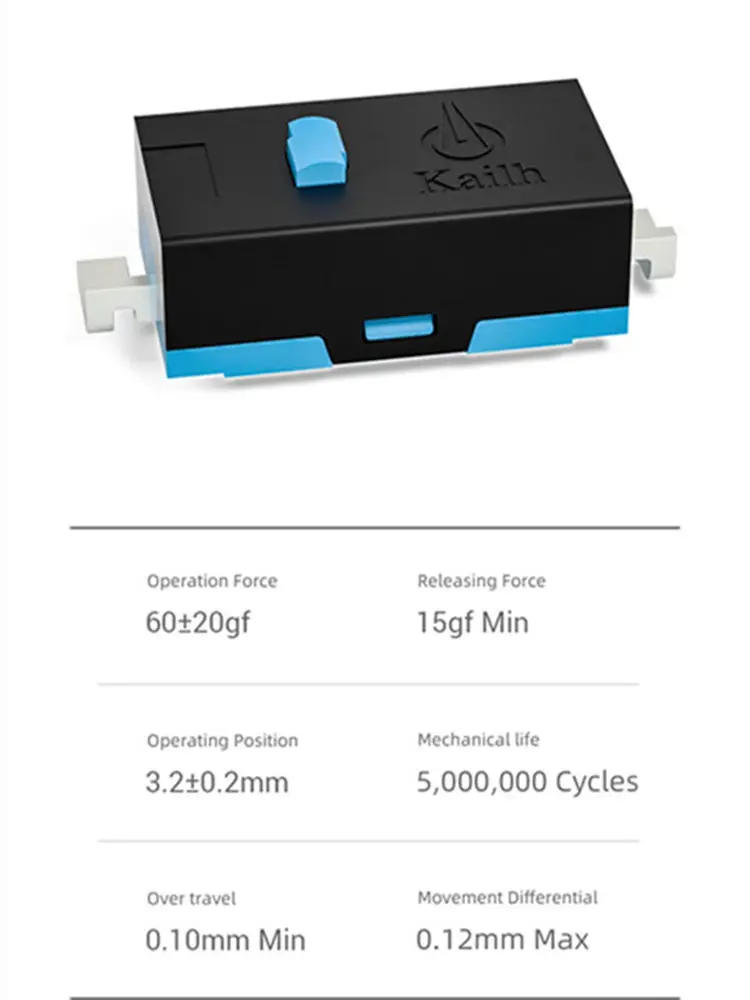10 шт. Kailh SMD микро переключатель мыши кнопка для везде MX Logitech M905 левая и правая