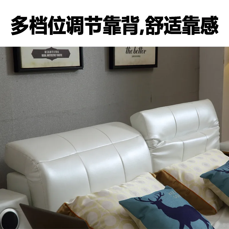 Мебель для Спальни Современная двойная мягкая многофункциональная умная