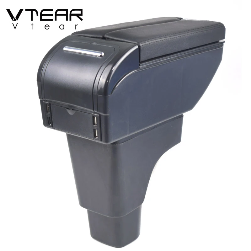 Авто подлокотник Vtear кожаный коврик чехол для хранения центральной консоли