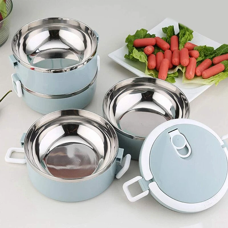 

3 Layer Lunch Box Thermal Airtight Lunch Boxes Bento Lunch Box Thermal Leak Proof Thermal Containers Picnic Trips