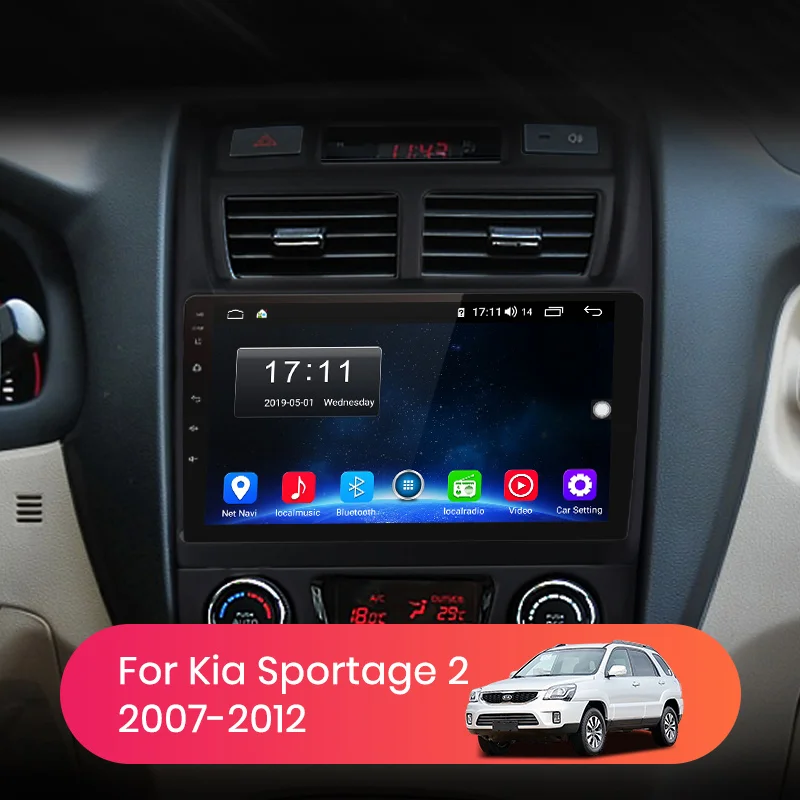 Автомагнитола AWESAFE для Kia мультимедийный видеоплеер на Android 10 2 Гб ОЗУ 32 ПЗУ с GPS