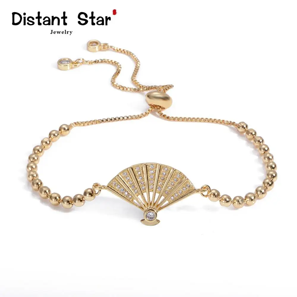 Браслет с подвесками из меди и циркония браслет на застежке петле цепочка со