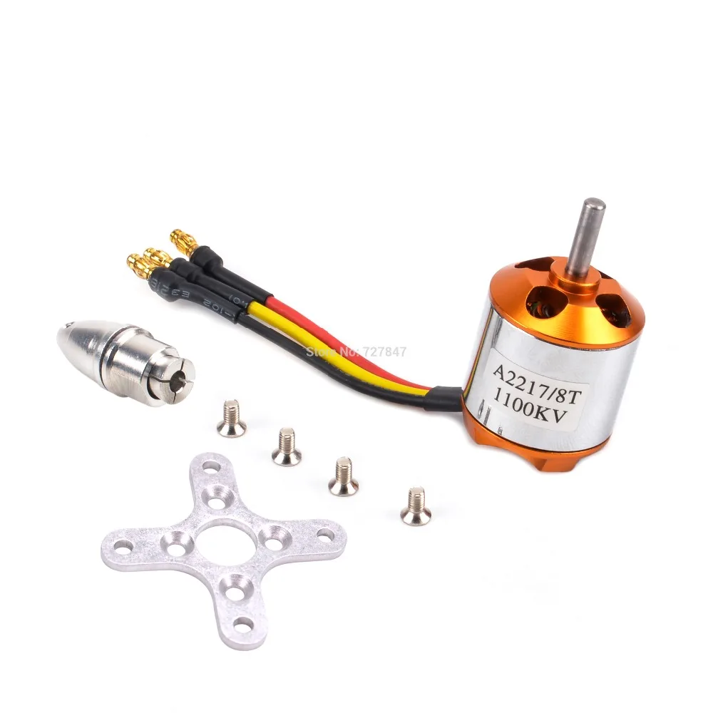 2217 1100KV A2217 2217 1100KV/1250KV/2300KV бесщеточный мотор+ 40A ESC+ SG90 Servo+ 6040/8060/1060 опора для RC высокое Скорость фиксации крыла - Цвет: 2217 1100KV