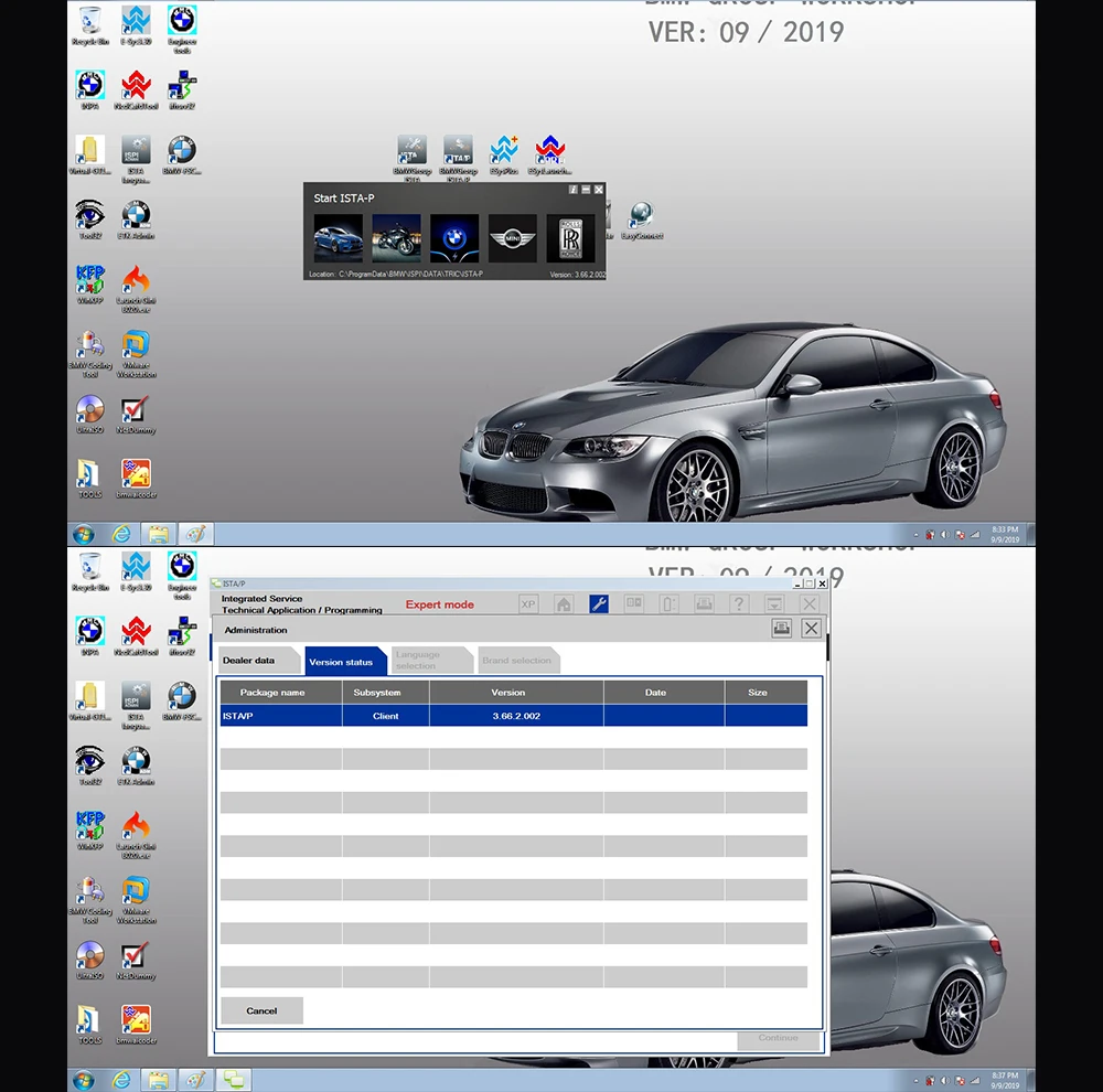 V2019.12 ISTA ICOM A2+ B+ C ICOM Next wifi диагностический и программный инструмент для автомобилей поддержка многоязычных