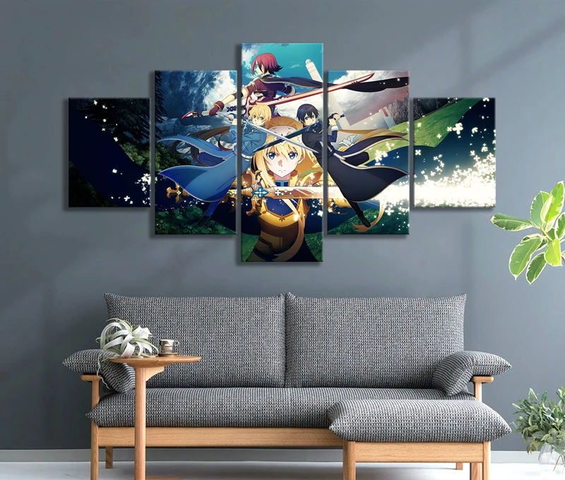 Алиса Кирито Eugeo меч искусство онлайн алинизация анимация HD мультфильм Настенная