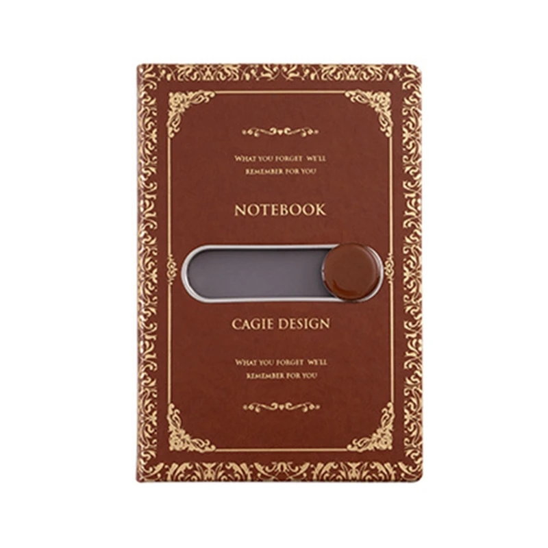 

A5 Diary Notepad with Sliding Unlock Notebook Pen Set Leather Journal Planner Dropshipping