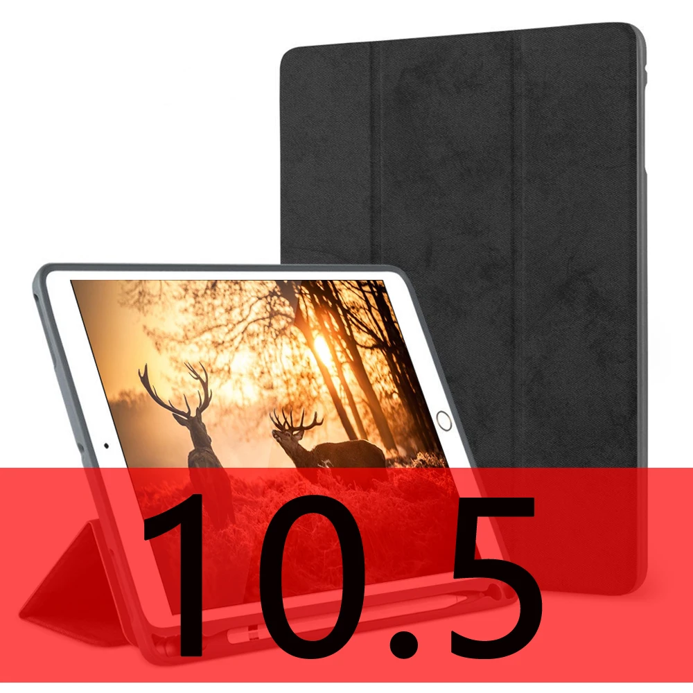 black 10.5 Для iPad Pro 10,5 чехол с карандашом держатель для iPad Air 3 чехол Funda, GOOJODOQ для iPad 10,2 чехол Pro 10,5 чехол - Цвет: black 10.5