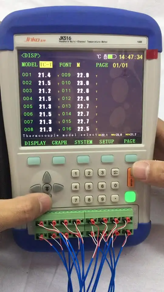 

Jinko factory новые продукты JK516 Многоканальный регистратор данных о температуре промышленный тестер температуры