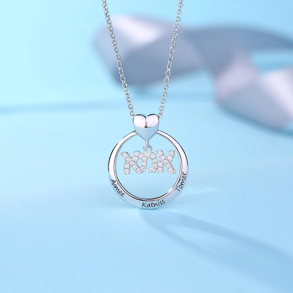 Sweey Прямая поставка индивидуальное женское ожерелье с выгравированным ивритом