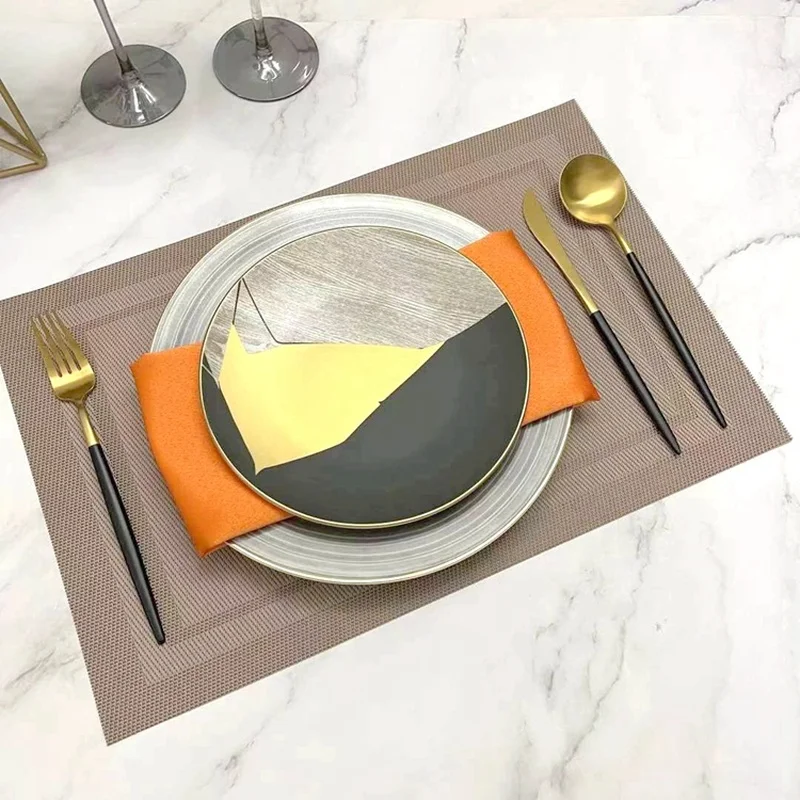 

Роскошные свадебные наборы тарелок, органайзер для дня рождения, кухонные фарфоровые обеденные наборы, тарелки, мраморный скандинавский на...