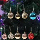 Устойчивые к разрыву 1 коробка прочные строительные шарики Подвески пластиковые шарики для рождественской елки антидеформированные домашний декор